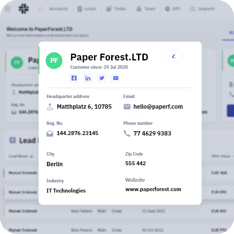 Accounts management