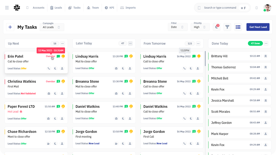 Tasks management