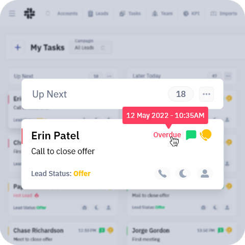 management tasks mobile